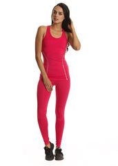 Asymmetrical Performance Tank (Pink Raspberry)