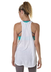 Braided Neck Tank (White)