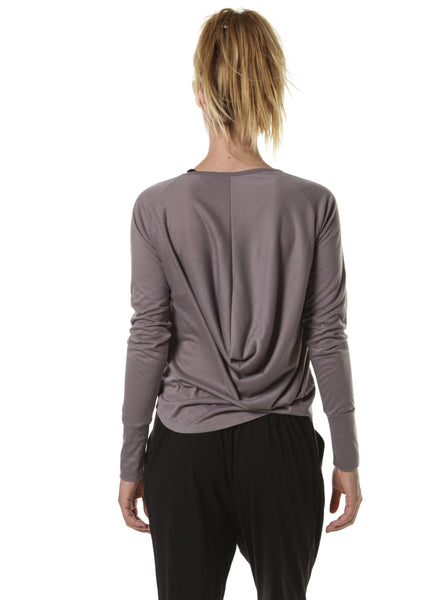 Back Drape L/S Top (Moondusk)