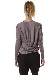 Back Drape L/S Top (Moondusk)