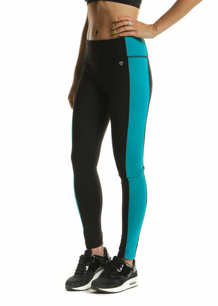 Body Hug Training Pant (Black/Smoke Teal)