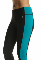 Body Hug Training Pant (Black/Smoke Teal)